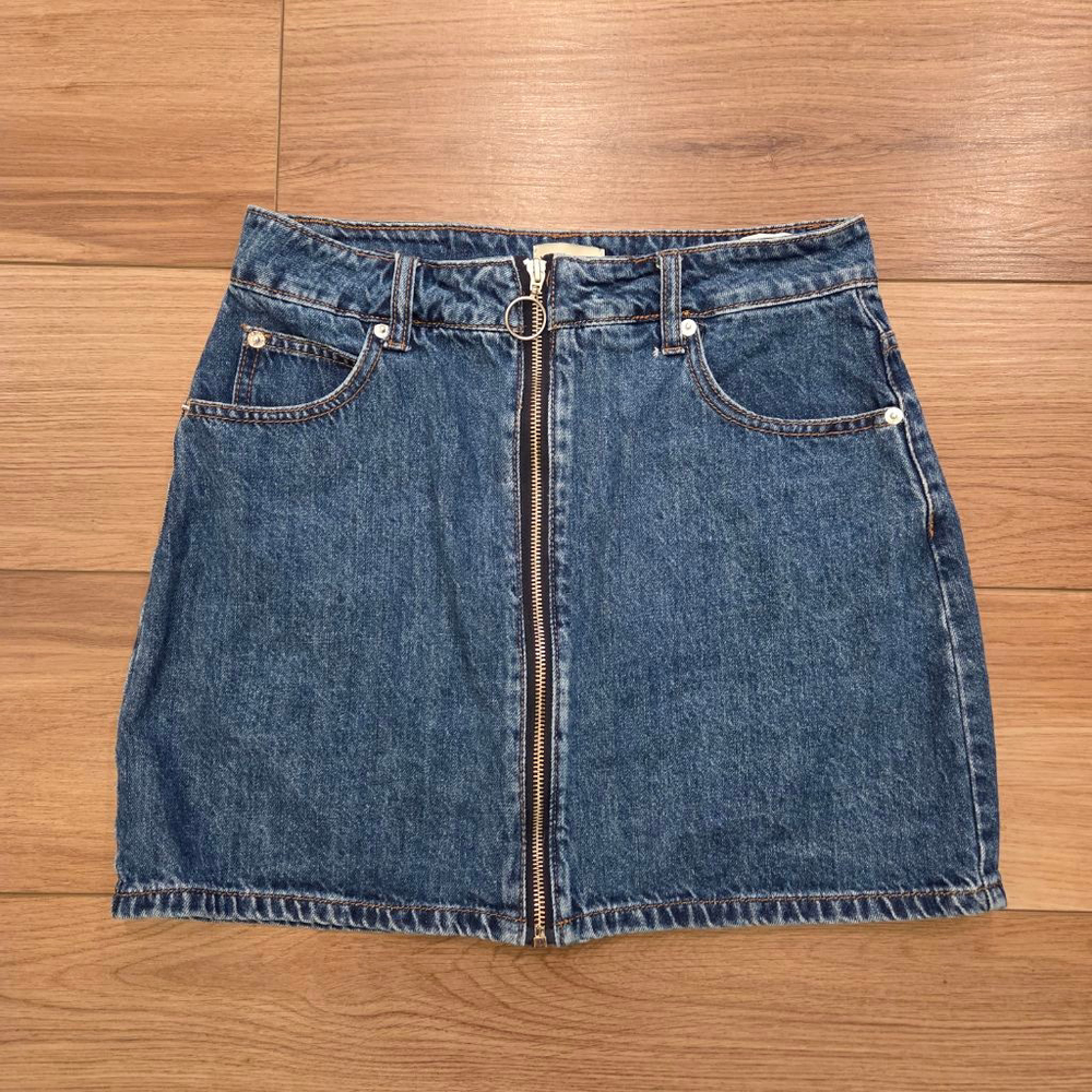 Women's Hailys Blue Denim Mini Skirt M